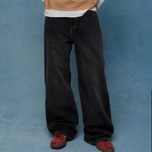 PacSun Men's Extreme Baggy Black Jeans